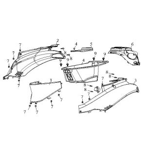 Casquettes centrales arrière China Fashion smokey