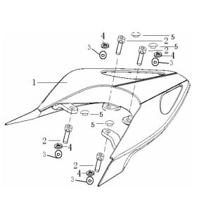 Porte-bagages arrière Generic Ideo noir 2007 2 temps 25