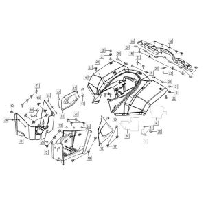 Housses arrière Kymco MXU 300R