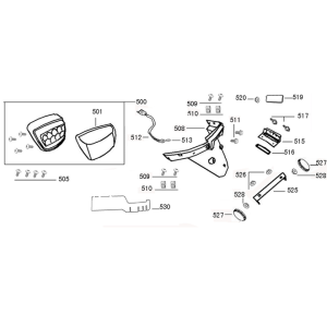 Capot de feu arrière Vom Riva Sport noir