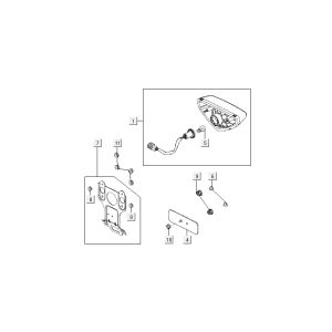 Feu arrière Kymco MXU 50