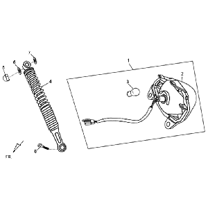 Barrière pour femmes - Barrière télescopique Sym Orbit II (WH8018P) blanche