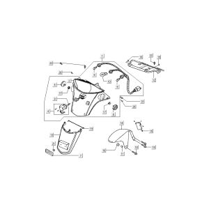 Feu arrière - Kapdelen Kymco B&W LC 2 temps argent