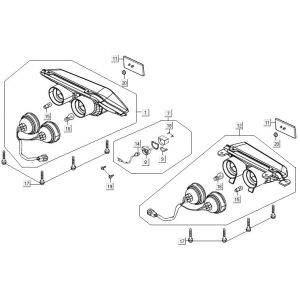 Feu arrière Kymco MXU 300R