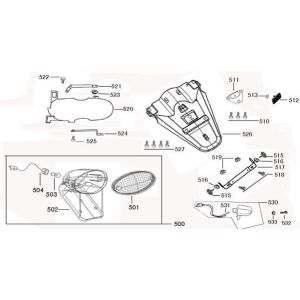 Feu arrière AGM Joy marron