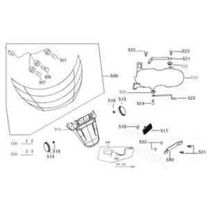 Feu arrière Berini Sprint blanc