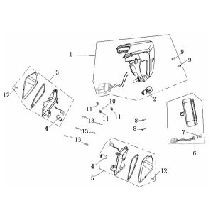 Feu arrière Generic Ideo cuivre 2010 2 temps 25