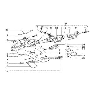 Feu arrière Gilera Runner 180cc FXR 2 temps