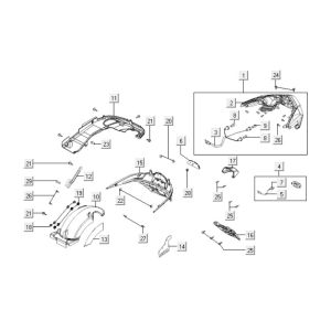 Feu arrière Kymco Downtown 125i