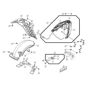 Feu arrière Kymco Myroad 700i