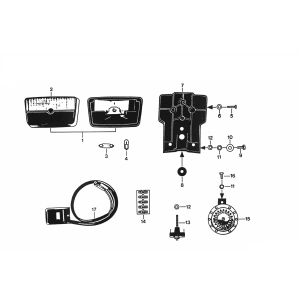 Feu arrière à refroidissement par eau Zundapp KS 50 530-010