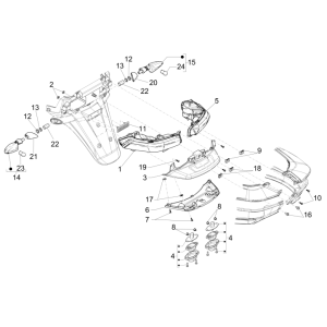 Feux arrière - Clignotants Piaggio MP3 500 LT Business 2014-2016