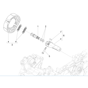 Etriers de frein arrière Vespa Primavera 125 4T 3V IE ABS