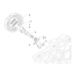 Frein arrière Vespa LXV 2 temps
