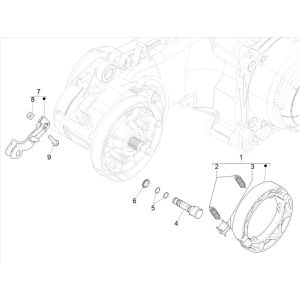Frein arrière Vespa Primavera 4 temps 3V (injection euro5 IGET)