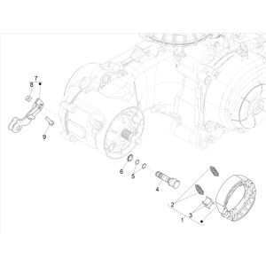 Frein arrière Piaggo Zip 4 temps (injection euro5 IGET)