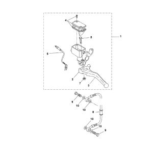 Pompe de frein arrière Yamaha Aerox 2 temps