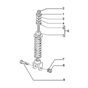 Amortisseur arrière Gilera Runner 180cc FXR 2 temps