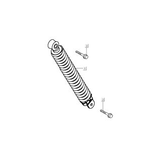 amortisseur arrière Kymco Sento 4 temps Black Gloss