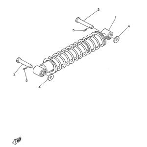 Amortisseur arrière Yamaha DT-50 MX