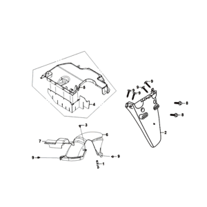 Barrière de chantier Sym Fiddle II euro4 (WH-006) Blanche