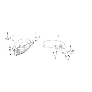 Garde-boue arrière Rover Fun 4 temps