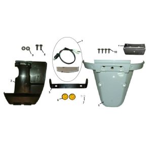 Garde boue arrière Senzo RivaLux S 4 temps