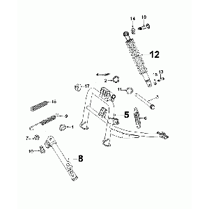 Télescope arrière Peugeot Django