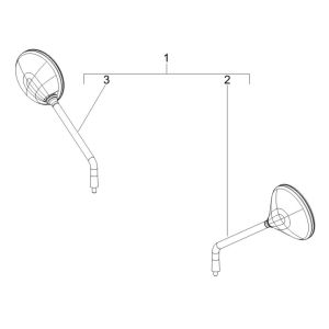 Rétroviseurs Vespa GTV 250 4T 4V IE