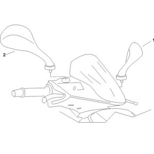 Rétroviseurs Gilera Runner 200cc VXR 4 temps 2006