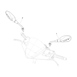 Rétroviseurs Piaggio NRG Power DD 2007-2017