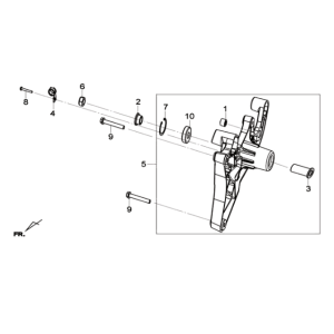Bras oscillant/télescope Sym Joymax 125I ABS