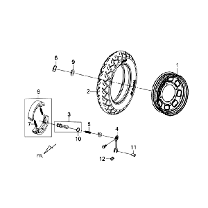 Barrière de route - Oscillateur en laiton Sym Tonik (WH8018P) blanc