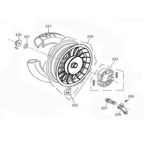 Roue arrière AGM Joy anthracite mat