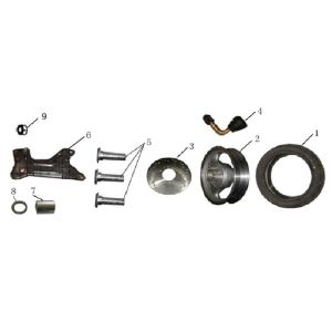 Roue arrière AGM LX blanche