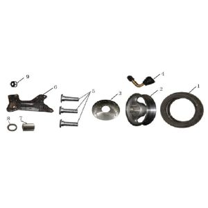 Roue arrière China GT blanche