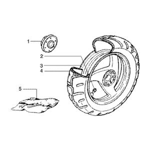 Roue arrière (modèle) Gilera Runner 180cc FXR 2 temps
