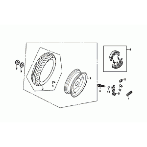 Carrière chez Sym Orbit III Black Road