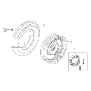 Roue arrière Sachs 49er 4 temps