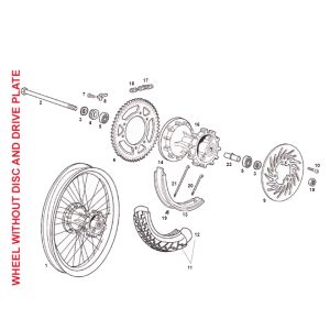 Roue arrière SENDA SM DRD 2006