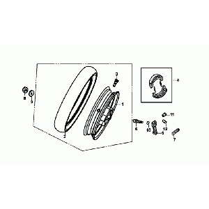Barrière de route Sym Mio 50I