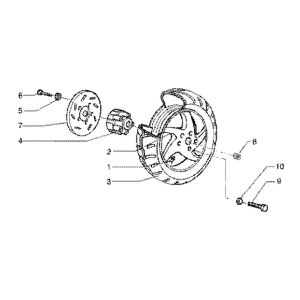Roue arrière (véhicule) Gilera Runner 180cc FXR 2 temps