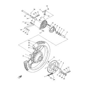 Roue arrière Yamaha FS1
