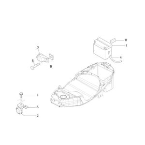 Batterie Piaggio Liberty 4 temps