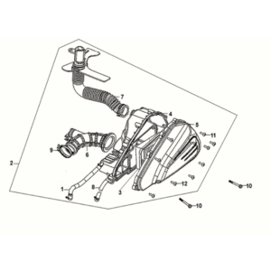 Boîte à air  Sym Mio 50I E5