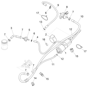 Système anti-évaporation 4 temps Piaggio Liberty 50