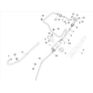 Système anti-évaporation 4 temps Piaggo Zip (injection euro5 IGET)