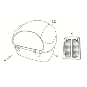 Porte-bagages Sym Fiddle II 125S