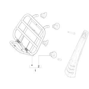 Porte-bagages avant Vespa Primavera 125 4T 3V IE ABS