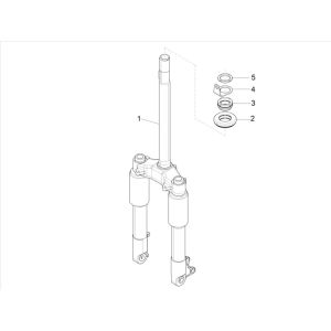 Casque - Fourche avant Piaggo Zip 4 temps (injection euro5 IGET)